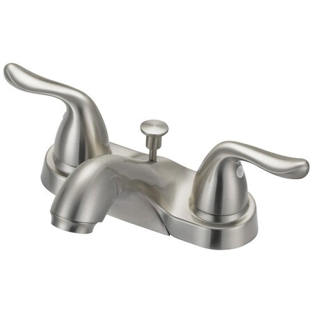 Boston Harbor Lavatory Faucet, 1.2 gpm, 2 -Faucet Handle, 3 -Faucet Hole, Metal, Brushed Nickel F5121033NP