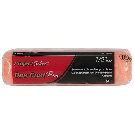 Linzer Roller Cover, 1/2 in Thick Nap, 9 in L, Polyester Cover RC1144