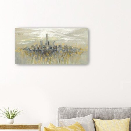 Homeroots Artistic Manhattan City Skyline Unframed Print Wall Art 399032