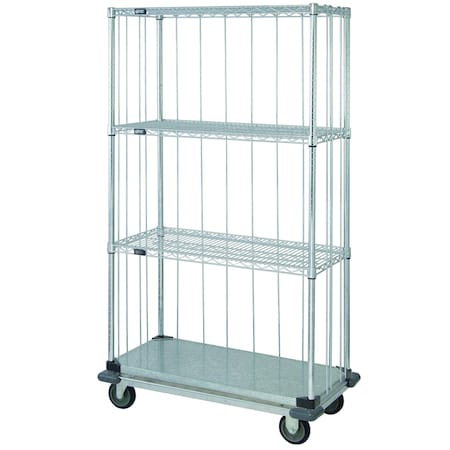 Quantum Storage Systems WIRE DOLLY BASE 3 SIDED SHELF 63in MD2460CG46RE