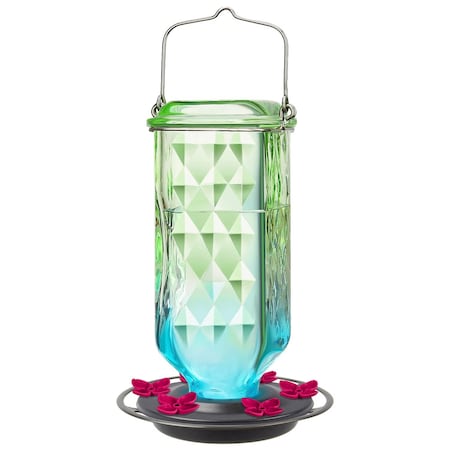 Natures Way Hummingbird 23 oz Glass Bird Feeder 6 ports WWANTGHF8-O-CP1