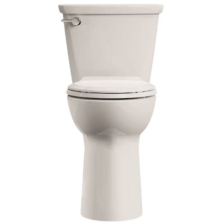 American Standard Two-Piece Toilet, Elongated Bowl, 1.28 gpf Flush, 12 in Rough-In, 19 in H Rim, White 746TA101.020