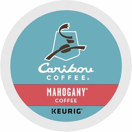 Caribou Coffee K-Cup Mahogany Coffee, Compatible with Keurig Brewer, Regular, Dark/Bold, K-Cup, Mahogany, 24PK 5000330134