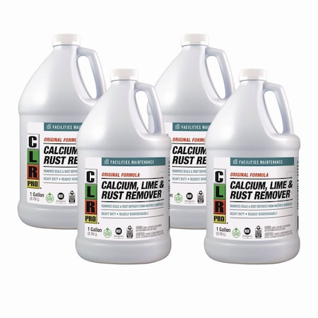 Clr Pro Calcium, Lime and Rust Remover, 1 gal Bottle, PK4 CL-4PRO
