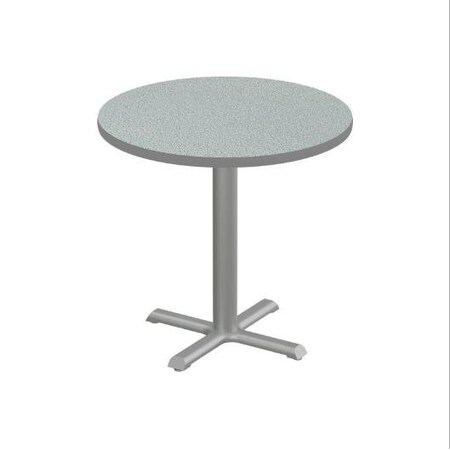 Correll Round Cafe Table, 30 in W, 30 in L, 29 in H, Particleboard Top, Gray Granite SXT30R-15-98-13