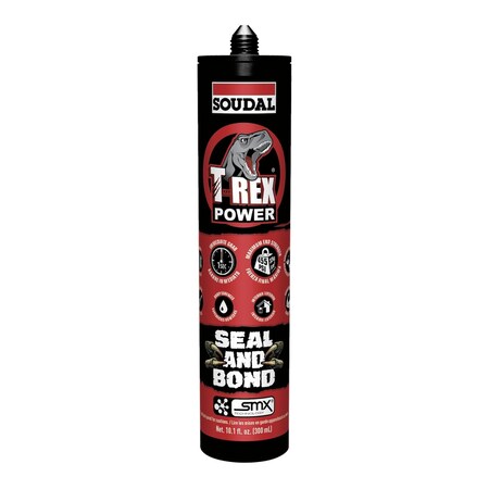Soudal Usa T-REX Power Seal and Bond Construction Adhesive & Sealant 10.1 oz. White, 372PK 166823