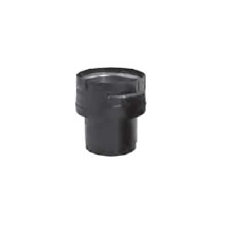 Dura-Vent 3-4 in. PelletVent Pro Appliance Adapter & Increaser HarmonBlack 3PVP-X4ADHB