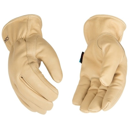 Hydroflector Driver Gloves, Men's, XL, Keystone Thumb, EasyOn Cuff, Cowhide Leather, Tan 398HKP-XL
