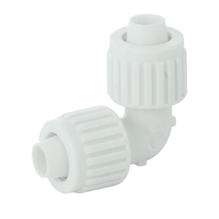 Flair-It 1/2'' x 1/2'' 90 Deg. Plastic Compression PEX Elbow, 1/4 Bend 16800