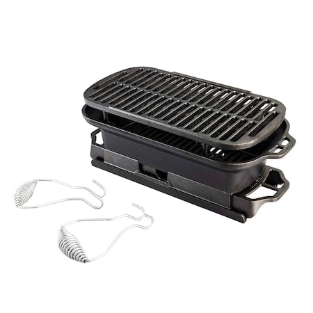 Lodge Seasoned Sportsman's Pro Cast Iron Grill LSPROG