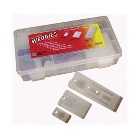 Precision Brand WEDGIES INSTALLATION SHIM SET, POLYPROPYLENE/VINYL 48950