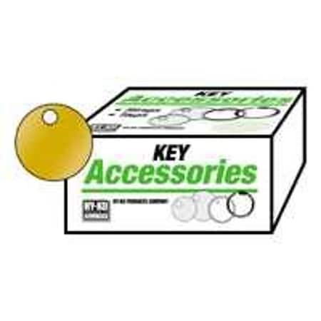 Hy-Ko Key Tag, Round, Brass KB148