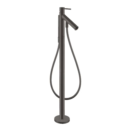 Axor Starck Freestanding Tub Filler Trim with 1.75 GPM Handshower in Brushed Black Chrome 12456341