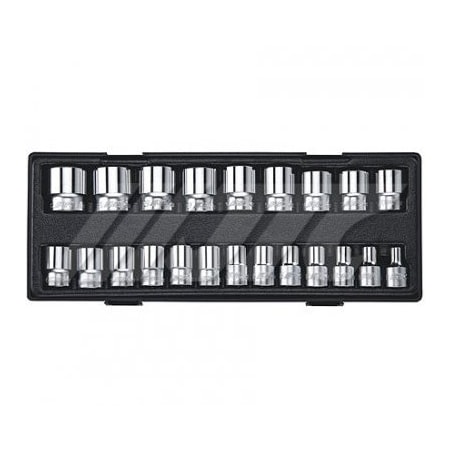 Jtc Auto Tools 1/2in DR 22pcs Socket Set 6PT K4221