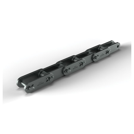 Hkk Chain HKK Heavy Series Cottd Double Pitch Standard Conv, 10 ft OAL, 3 P, 7/8 Dia x 1 W, .218 THK Plate, AS DC120C1A