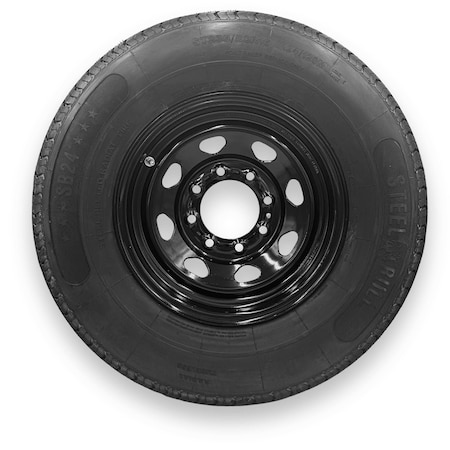 Steelbull - Steel Master ST235/80R16 10 Ply 8 On 6.5 Bolt, Black Wheel Assemblies 599336SBBLK