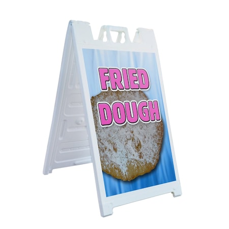 Signmission Fried Dough, A-Frame & 2 Sign Inserts, Heavy-Duty Plastic Frame SBHD-C-2436-Fried Dough