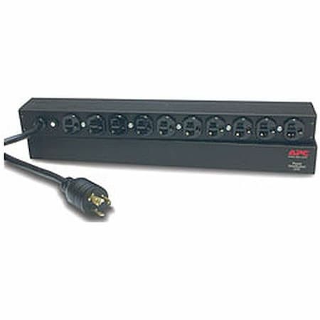 Apc Power Strip, Surge, 5-20R, L5-20P, 12 ft., Black AP9564