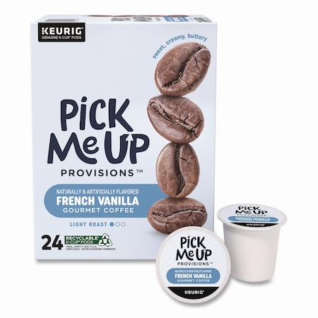 Pick Me Up Provisions French Vanilla Coffee K-Cups, 24PK 5000382574