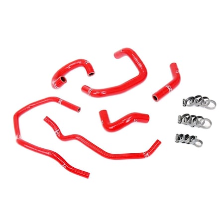 Hps Performance High Temp Reinforced Silicone Heater Coolant Hose Kit, Red,  57-2014-RED