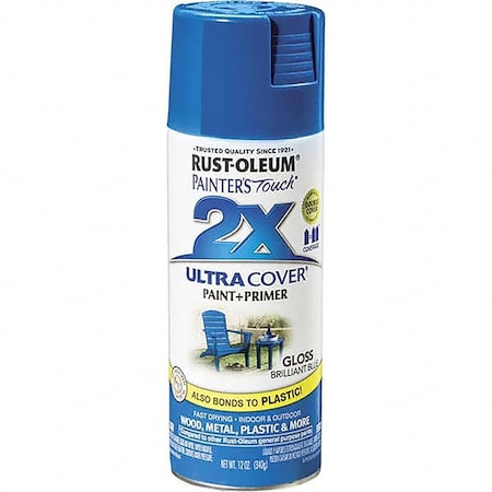 Rust-Oleum Painter's Touch 2X Ultra Cover Gloss Brilliant Blue 12 Oz. Spray 249120