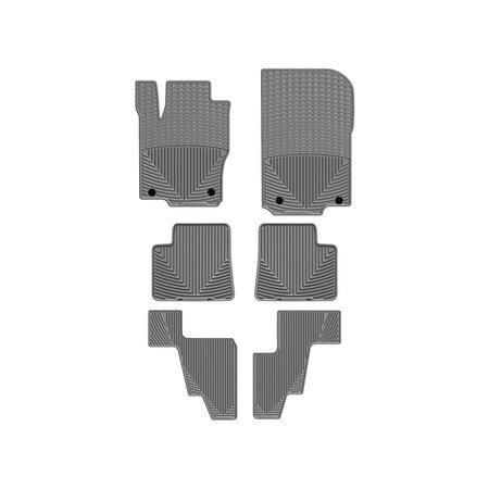 Weathertech Grey, Front, Rear, and Rear All Weather Floor Mats W257GR-W110GR-W316GR