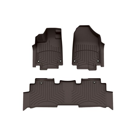Weathertech Cocoa, Front and Rear FloorLiner HP 471218-1-2IM