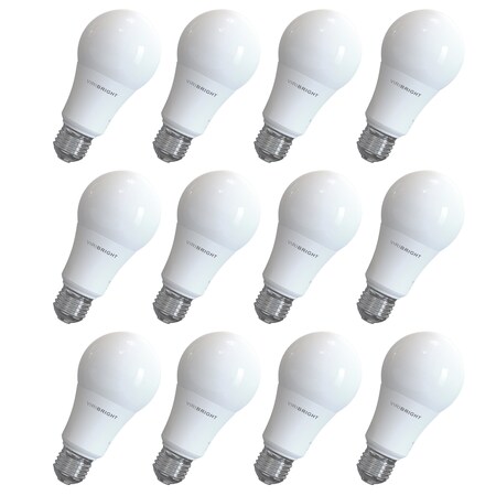 Viribright A19 E26 60W Equivalent 4000K, 12PK 640339-12