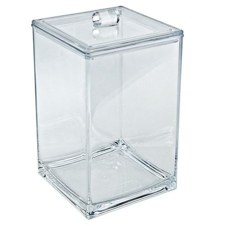 Azar Displays Square Candy Bin with Acrylic Lid - 0.75 Gallon Airtight Food Storage 400431