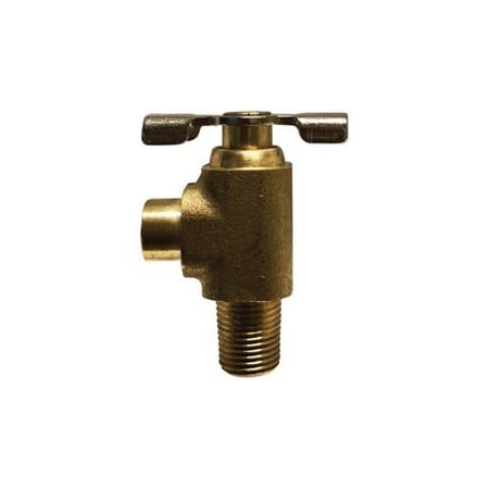 First Fitting & Fastener 1/8 MPT BIBB VALVE DRAIN COCK, IND# 150 46088MID