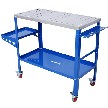 Wrightmaster 36inx18in Steel Welding Workbench with 1200lbs Load Capacity, Portable ZR-W465P176039