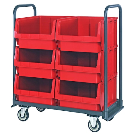 Quantum Storage Systems MAGNUM TOTE TRUCK 18 X 42 WITH BINS RED MTT-1842-543RD