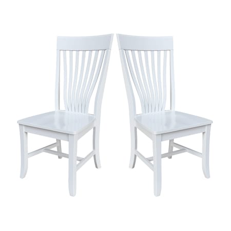 Whitewood Industries Set of Two Amanda Dining Chairs, White CI08-58P