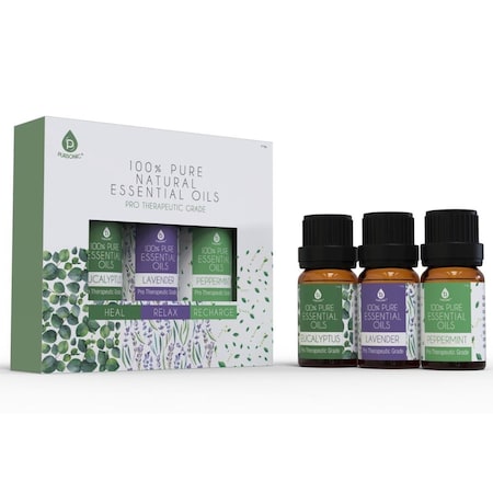 Pursonic Pure Essential Aromatherapy Oils, 3PK AO3PEP