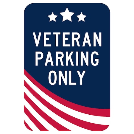 Sign Solutions Usa Parking Sign, 12 in W, Aluminum Sign, White DCS12DWT1218CUS00208