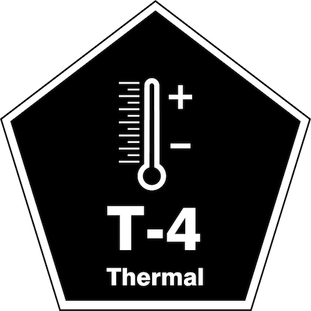 Accuform RP-Plastic, 3-1/4 in Width, 0.075 in Height, , 5 PK TDK804XVM