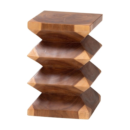 Bali & Pari Malati Solid Suar Wood End Table 263-14281-ZORO