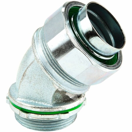 Dottie Conduit Fitting Connector, 1/2 in, Threaded, Steel, Zinc Plated SL4550
