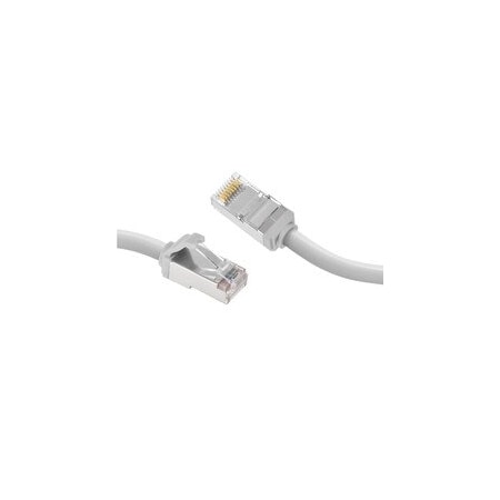 Cable Wholesale Slim Cat8 White S/FTP Ethernet Patch Cable, Molded Boot, 40Gbps - 2000MHz, 6mm OD, 4-Pair 28AWG 13X8-69100.5