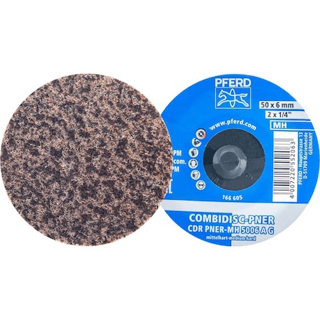 Pferd PFERD COMBIDISC Unitized Disc, 2in Dia, Type CDR, Coarse, Medium-Hard, 6AC, Aluminum oxide 48515