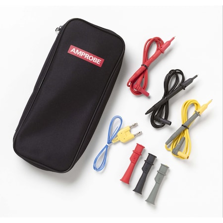Amprobe Test Leads Set w/Alligator Clips, Case TL-300