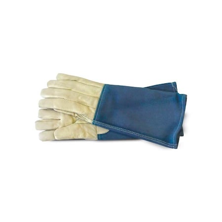 Jorgensen Laboratories Jorvet Gauntlet Animal Handling Gloves, Large, 2PK J0791M