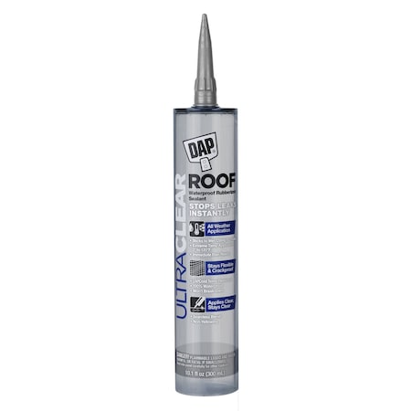 Dap Ultra Clear Roof Sealant, 10.1 oz, 12 PK 7079818395