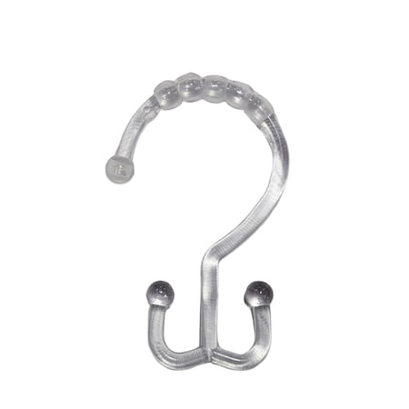 Rdi Deluxe Shower Curtain Hook Clear 144cs, 144PK SHR-CTN-HOOK-CLR