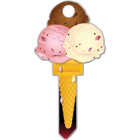 Lucky Line Ice Cream Design Decorative House Key KW11 B111K