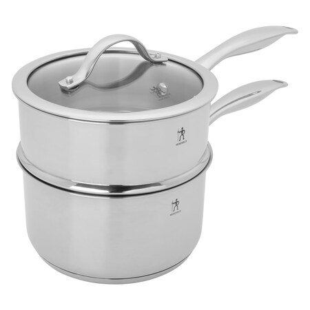 Henckels Aragon 2.5-qt Stainless Steel Saucepan with lid & steamer insert 1030565