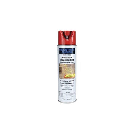 Rust-Oleum Inverted Marking Chalk - Apwa Red, 17 Oz, 12PK 205235