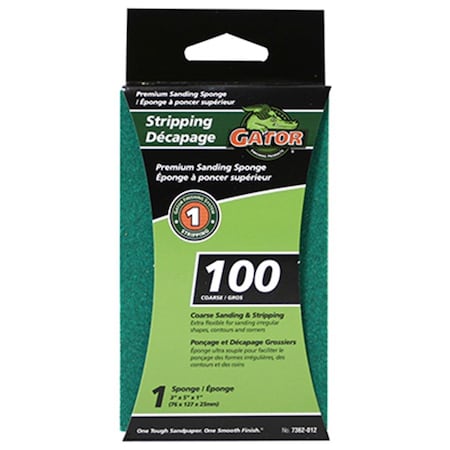 Gator Finishing 7362 3 x 5 x 1 in. 100 Grit Jumbo Sanding Sponge 187572