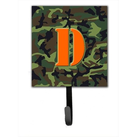 Carolines Treasures Letter D Initial Monogram - Camo Green Leash Holder Or Key Hook CJ1030-DSH4