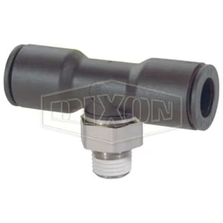 Dixon Legris by  Push-In Branch Tee, 3/8 x 5/16 in Nominal, MNPT x Tube, 290 psi Pressure, Nylon, Domestic 31080818